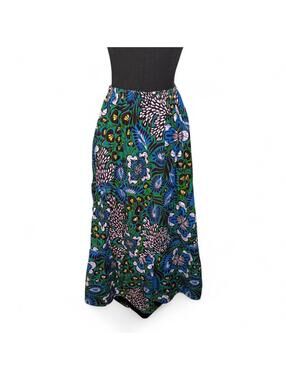 Francis + Benedict Cotton West African Togolese Print Maxi Skirt Size S